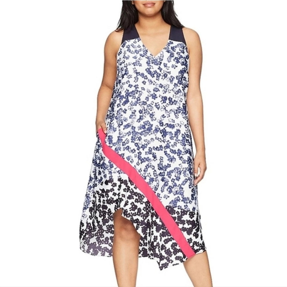 NWOT RACHEL Rachel Roy Women's Plus Size Mixed Scarf Dress